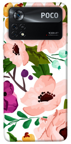 Чохол itsPrint Акварельні квіти для Xiaomi Poco X4 Pro 5G