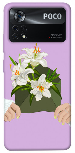 Чехол itsPrint Flower message для Xiaomi Poco X4 Pro 5G