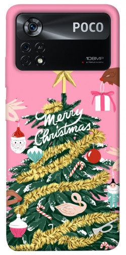 Чехол itsPrint Праздничная елка для Xiaomi Poco X4 Pro 5G