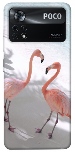 Чехол itsPrint Flamingos для Xiaomi Poco X4 Pro 5G