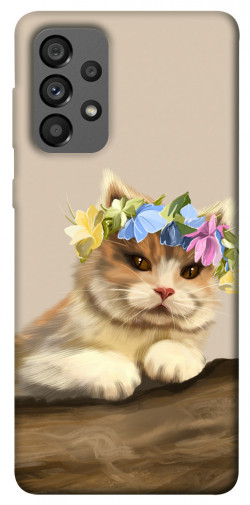 Чехол itsPrint Cat in flowers для Samsung Galaxy A73 5G