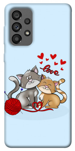 Чохол itsPrint Два коти Love для Samsung Galaxy A73 5G