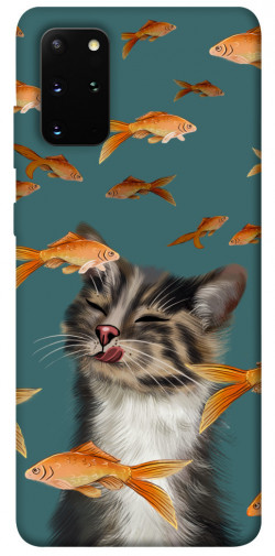Чохол itsPrint Cat with fish для Samsung Galaxy S20+