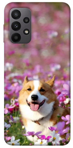 Чохол itsPrint Коргі в квітах для Samsung Galaxy A23 4G