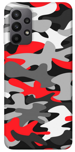 Чохол itsPrint Червоно-сірий камуфляж для Samsung Galaxy A23 4G