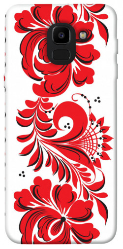Чехол itsPrint Червона вишиванка для Samsung J600F Galaxy J6 (2018)
