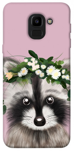 Чохол itsPrint Raccoon in flowers для Samsung J600F Galaxy J6 (2018)