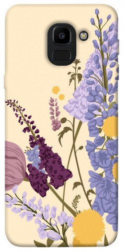 Чохол itsPrint Flowers art для Samsung J600F Galaxy J6 (2018)