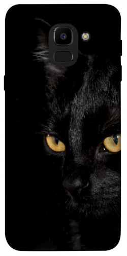 Чехол itsPrint Черный кот для Samsung J600F Galaxy J6 (2018)