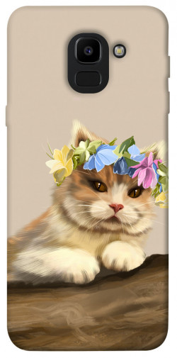 Чехол itsPrint Cat in flowers для Samsung J600F Galaxy J6 (2018)
