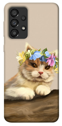 Чехол itsPrint Cat in flowers для Samsung Galaxy A33 5G