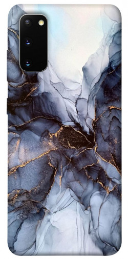 Чехол itsPrint Черно-белый мрамор для Samsung Galaxy S20