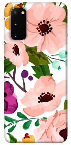 Чехол itsPrint Акварельные цветы для Samsung Galaxy S20