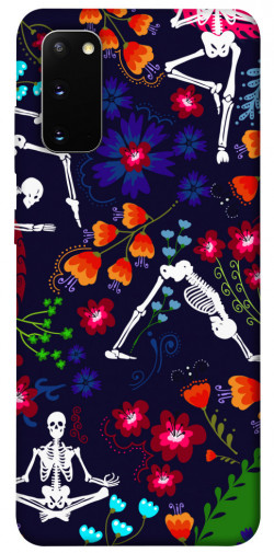 Чехол itsPrint Yoga skeletons для Samsung Galaxy S20