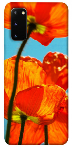 Чехол itsPrint Яркие маки для Samsung Galaxy S20