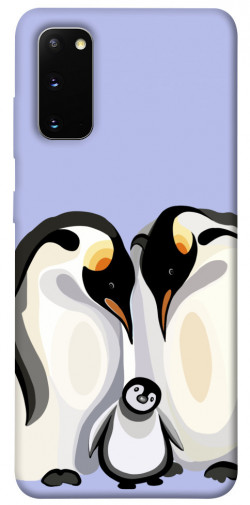 Чехол itsPrint Penguin family для Samsung Galaxy S20