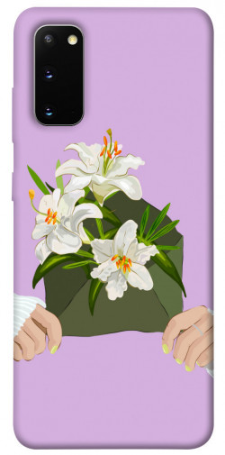 Чехол itsPrint Flower message для Samsung Galaxy S20