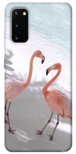 Чохол itsPrint Flamingos для Samsung Galaxy S20