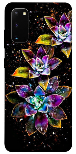 Чехол itsPrint Flowers on black для Samsung Galaxy S20