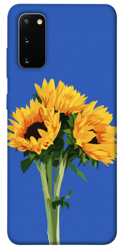 Чехол itsPrint Bouquet of sunflowers для Samsung Galaxy S20