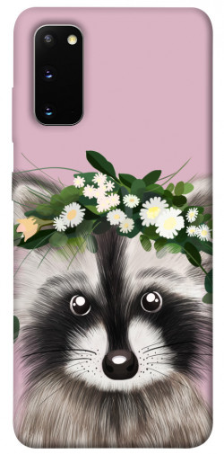 Чохол itsPrint Raccoon in flowers для Samsung Galaxy S20