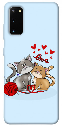 Чохол itsPrint Два коти Love для Samsung Galaxy S20