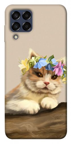 Чохол itsPrint Cat in flowers для Samsung Galaxy M33 5G