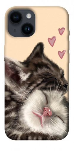Чехол itsPrint Cats love для Apple iPhone 14 (6.1")