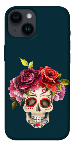 Чехол itsPrint Flower skull для Apple iPhone 14 (6.1")