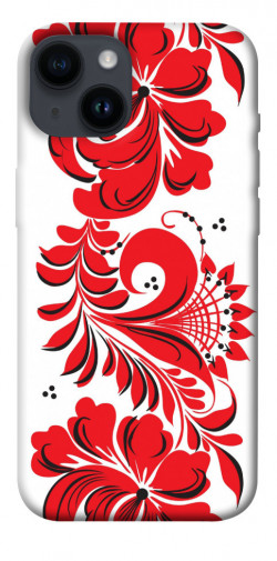 Чехол itsPrint Червона вишиванка для Apple iPhone 14 (6.1")