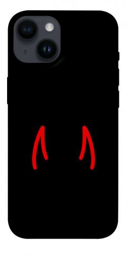 Чехол itsPrint Red horns для Apple iPhone 14 (6.1")