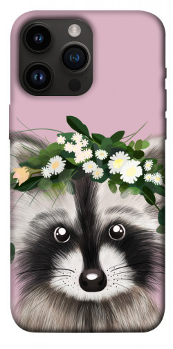 Чохол itsPrint Raccoon in flowers для Apple iPhone 14 Pro Max (6.7")