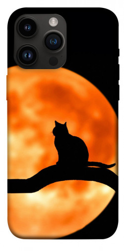 Чехол itsPrint Кот на фоне луны для Apple iPhone 14 Pro Max (6.7")