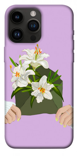 Чехол itsPrint Flower message для Apple iPhone 14 Pro Max (6.7")