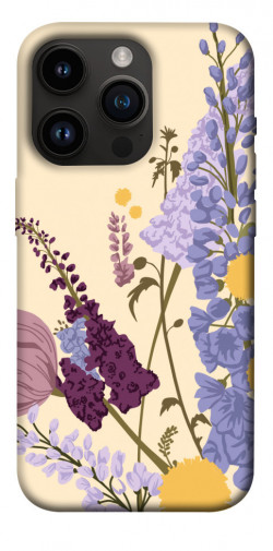 Чохол itsPrint Flowers art для Apple iPhone 14 Pro (6.1")