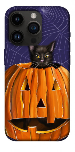 Чехол itsPrint Cat and pumpkin для Apple iPhone 14 Pro (6.1")