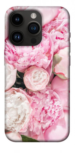 Чохол itsPrint Pink peonies для Apple iPhone 14 Pro (6.1")