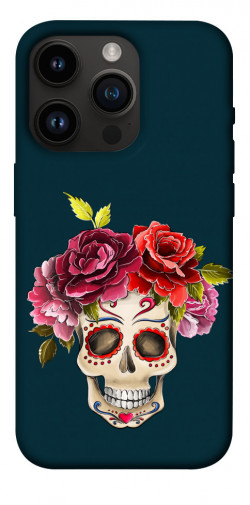 Чехол itsPrint Flower skull для Apple iPhone 14 Pro (6.1")