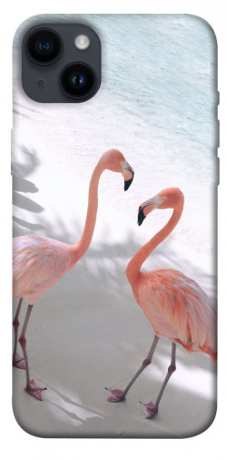 Чехол itsPrint Flamingos для Apple iPhone 14 Plus (6.7")