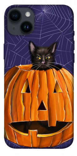 Чехол itsPrint Cat and pumpkin для Apple iPhone 14 Plus (6.7")