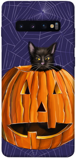 Чехол itsPrint Cat and pumpkin для Samsung Galaxy S10+