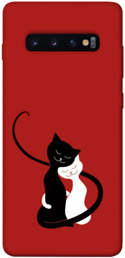 Чехол itsPrint Влюбленные коты для Samsung Galaxy S10+