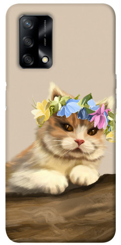 Чохол itsPrint Cat in flowers для Oppo A74 4G