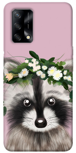 Чохол itsPrint Raccoon in flowers для Oppo A74 4G
