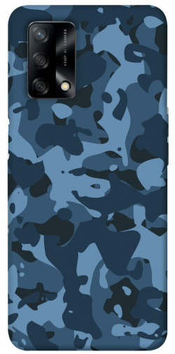 Чохол itsPrint Синій камуфляж для Oppo A74 4G