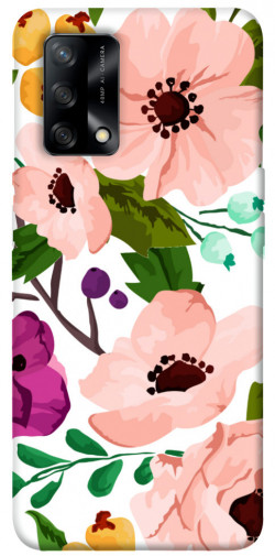 Чехол itsPrint Акварельные цветы для Oppo A74 4G
