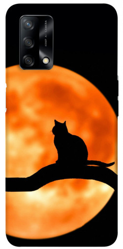 Чохол itsPrint Кіт на тлі місяця для Oppo A74 4G
