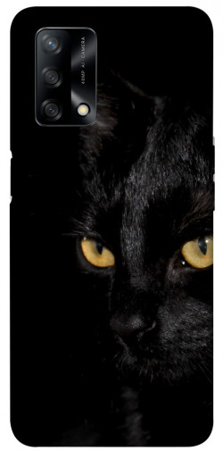 Чохол itsPrint Чорний кіт для Oppo A74 4G