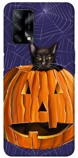 Чохол itsPrint Cat and pumpkin для Oppo A74 4G