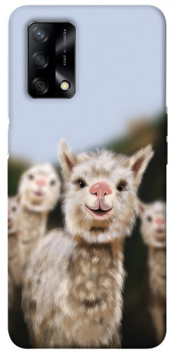 Чохол itsPrint Funny llamas для Oppo A74 4G